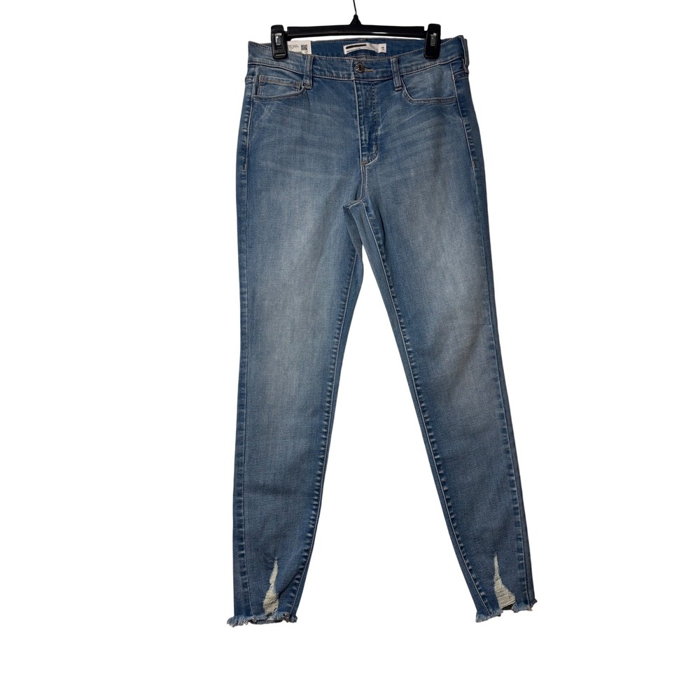 Garage NWT High Rise Jegging Hampton Blue Distressed Raw Hem Skinny Jeans 9 29